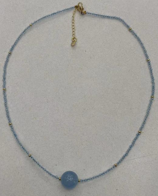 主石锁骨链（海蓝宝） 商品图0