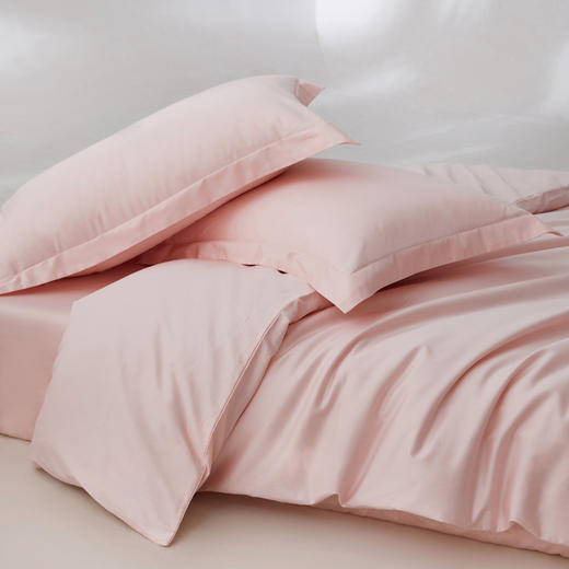 【50支长绒棉贡缎套件】纯色全棉50支长绒棉贡缎套件纯色四件套床 商品图11
