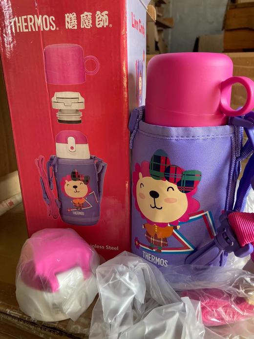 膳魔师儿童保温杯带吸管直饮杯口两用婴儿宝宝大容量600ml水杯 商品图1