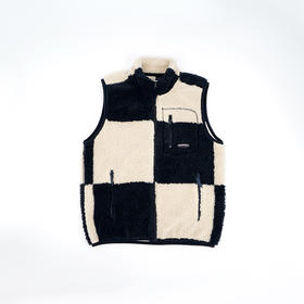 GRAMICCI CHECKERED SHERPA VEST 格子抓绒立领拉链马甲