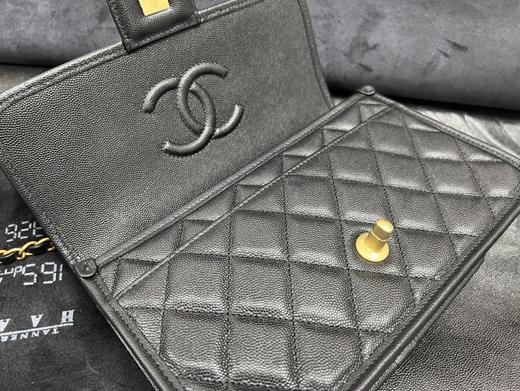 香奶奶 k 邮差豆腐包 大号 黑金 商品图2