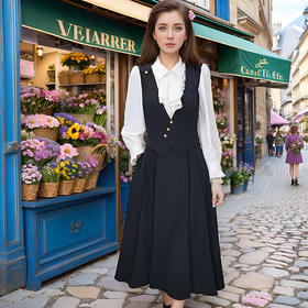 8/31奢姿2024年秋冬新款大码女装气质减龄裙子胖妹妹优雅撞色连衣裙9943826905