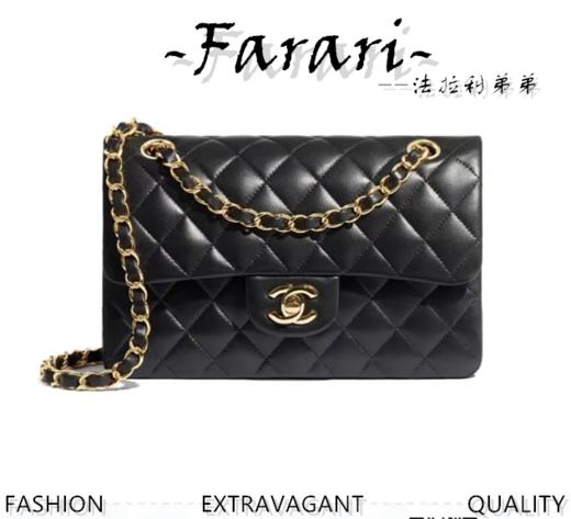 香奶奶 CF小号黑金黑银 23cm  正品皮 羊皮 商品图0