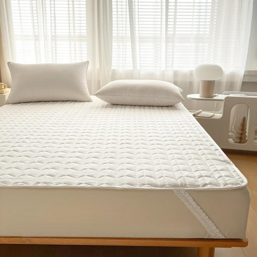 【40支绗缝夹棉床垫】夹棉床垫纯棉防滑床垫     A-5341   良品 商品图4