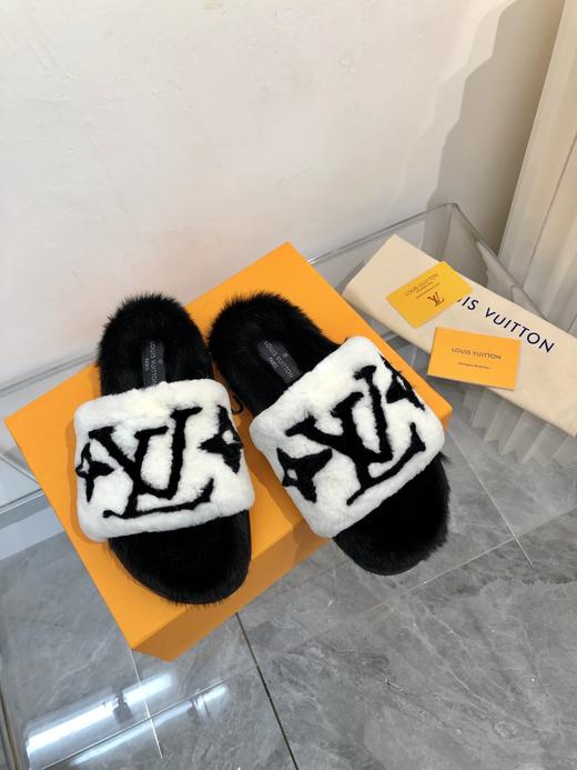 2021水貂毛拖鞋 四色 商品图1