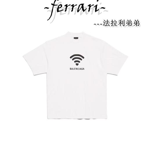 巴家 logo字母印花圆领套头直筒短袖T恤 男女同款 商品图1