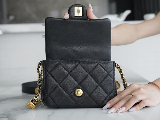 香奶奶  22A 高级手工坊金币口盖包 方胖子 正品皮 商品图4