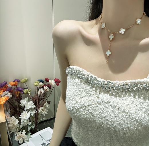 梵克**宝  十花白贝项链，多种佩戴方式 商品图0