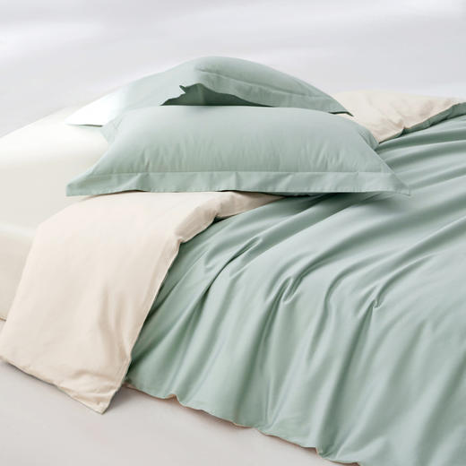 【50支长绒棉贡缎套件】纯色全棉50支长绒棉贡缎套件纯色四件套床 商品图2