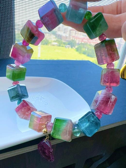 50.7g 原石碧玺手链 商品图2