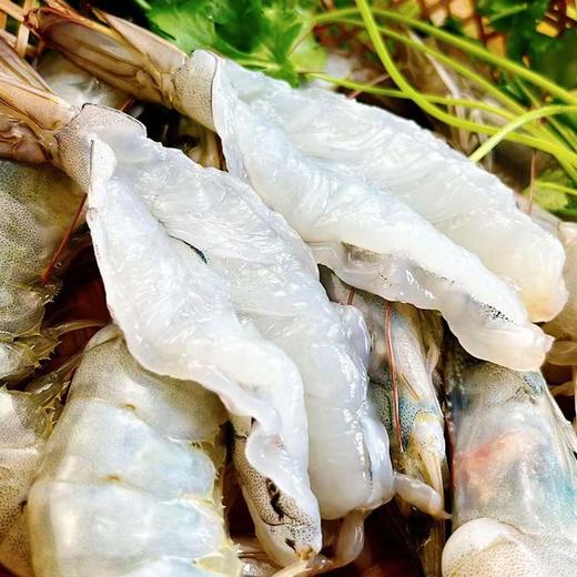 南美白虾﻿海捕大虾  虾肉饱满 肉质鲜嫩 爽滑弹牙 30-40头/3斤/盒 商品图3