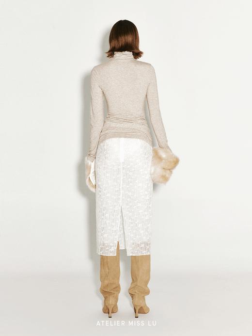 【天空之境】绵羊毛肌理微透半裙 商品图2