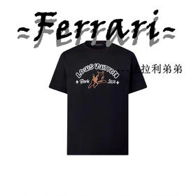 驴 x Tyler 字母LOGO团刺绣套头短袖 黑色