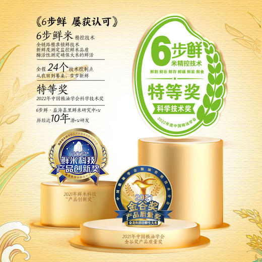 金龙鱼 稻谷鲜生六步鲜雪域稻花香米东北大米自然鲜香香软弹滑 5kg 商品图2