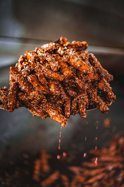 留海棠老手艺零食！【灯影豆丝/柴火老豆干/香卤小豆干】古法制作工艺 配料干净 香辣回甜 蓬松棉密 浓郁豆香 下单72小时发货！ 商品图6