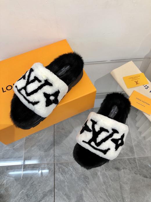 2021水貂毛拖鞋 四色 商品图4