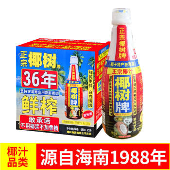椰树椰汁 1.25L*6瓶 植物蛋白饮料 正宗海南特产 整箱装 商品图4
