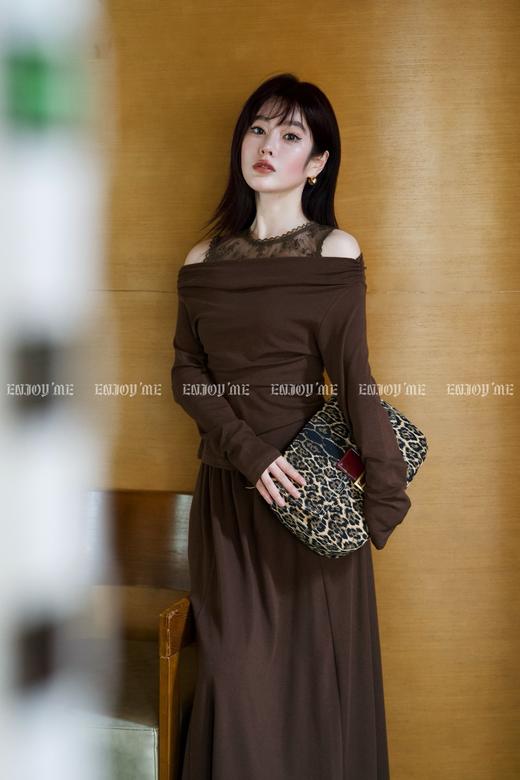 【门店同款】ENJOY秋季时光回廊蕾丝一字肩套装 159298646 商品图8