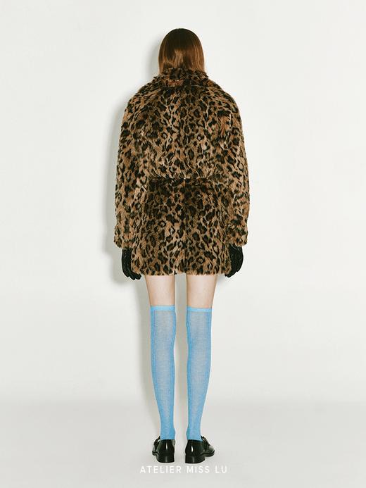 【丛林呐喊】仿皮草豹纹造型短裙 商品图2