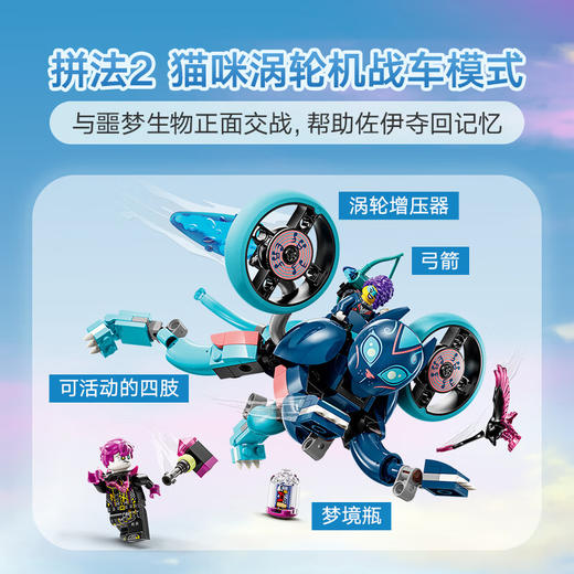 乐高积木L71479乐高梦境城猎人佐伊的猫咪战车 商品图4