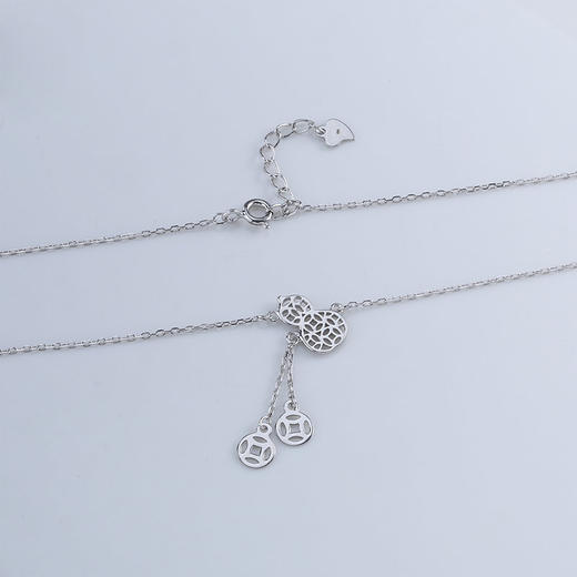 【宏艺珠宝】招财葫芦·银s925项链 商品图1