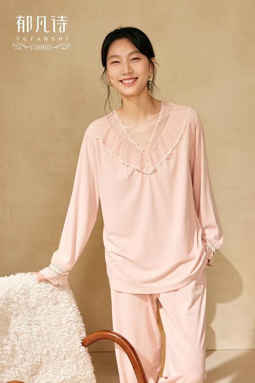 郁凡诗家居睡衣上下套Y38905牛奶绒 商品图2