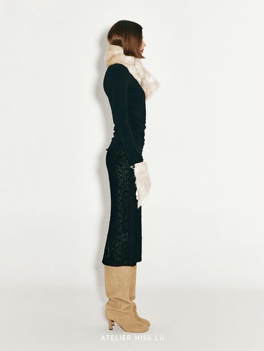 【牛乳酥酥绒】冬日温暖仿皮草造型围巾 商品图2