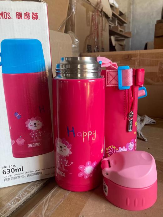 膳魔师儿童保温杯带吸管直饮杯口两用婴儿宝宝大容量600ml水杯 商品图2