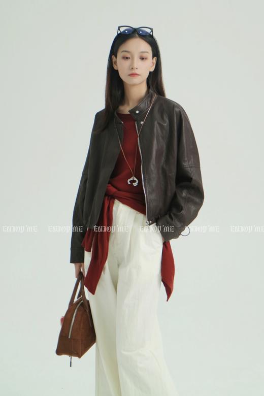 【门店同款】ENJOY秋季less is more韩系简约阔腿裤 159196922 商品图3