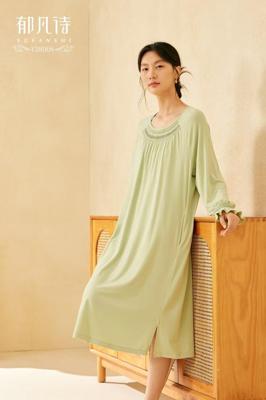 郁凡诗家居睡衣连衣裙牛奶绒Y38908 商品图0