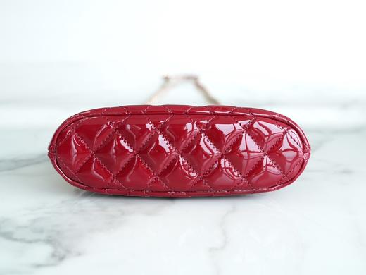 香奶奶  漆皮贝壳包 小号 红色 商品图4