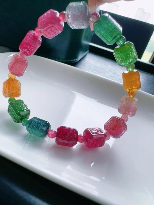 19.55g 雕刻碧玺手链 商品图5