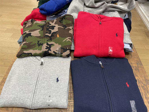 Ralph Lauren RL拉夫劳伦秋冬款大童加绒拉链帽衫 休闲卫衣 110斤左右L/125以下XL 商品图9