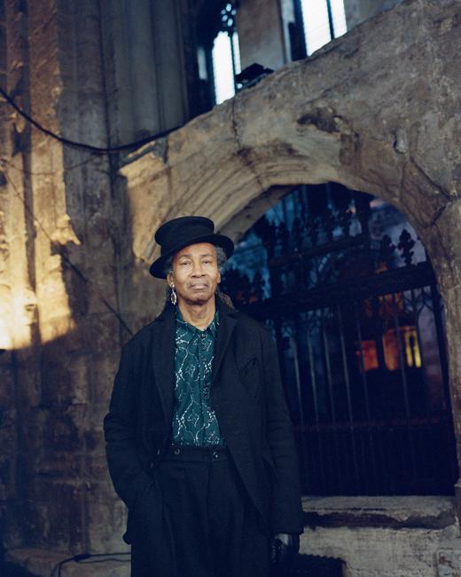 John Alexander Skelton  黑色翻领斜纹羊毛夹克 商品图5