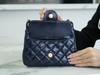 香奶奶  23 早春度假系列  流浪包  深蓝 商品缩略图4