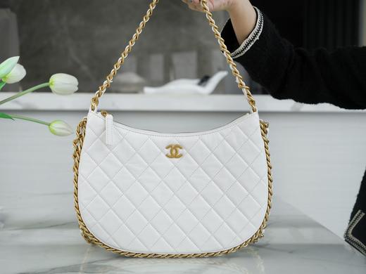 香奶奶 B 手工坊  hobo双链条腋下包大号 白色 商品图8