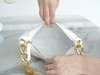 香奶奶  手工坊   腋下包  白 商品缩略图3