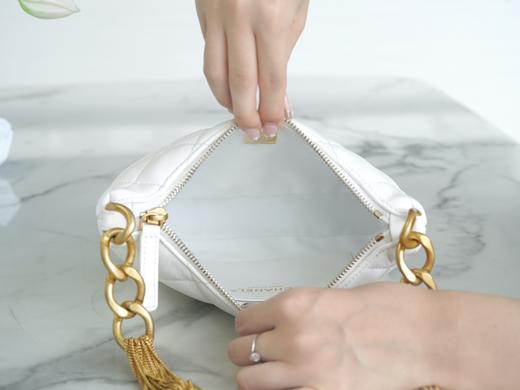 香奶奶  手工坊   腋下包  白 商品图3