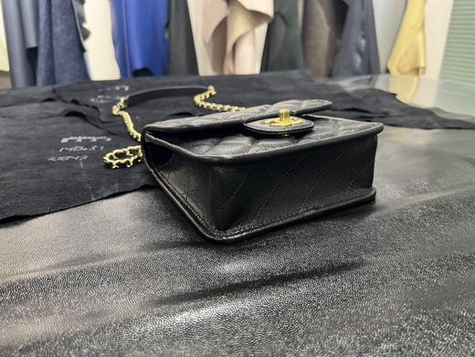 香奶奶 k 邮差豆腐包 黑金 正品皮 商品图3