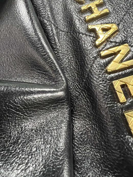 香奶奶Chanel 23S 22Mini 珍珠链条bag垃圾袋 黑色 正品皮 商品图7