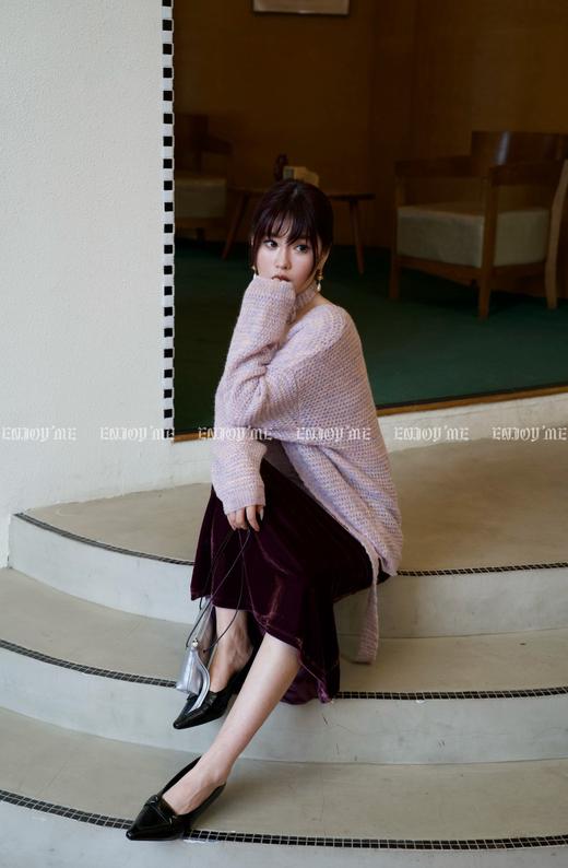 【门店同款】ENJOY秋季时光回廊慵懒玫瑰飘带毛衣 159203774 商品图11