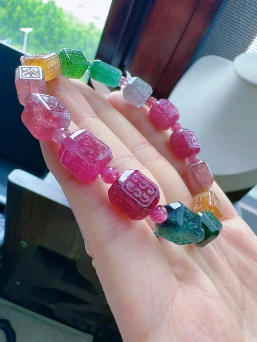 19.55g 雕刻碧玺手链 商品图4