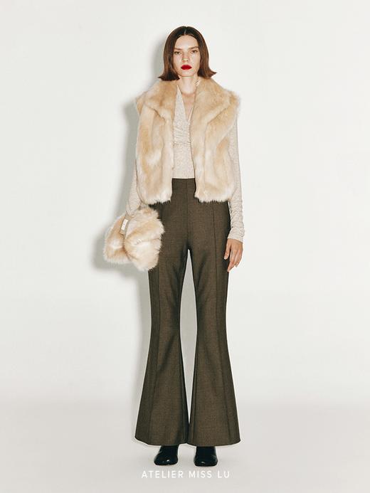 【沙漠骑士】复古摩登长腿绵羊毛喇叭裤 商品图1