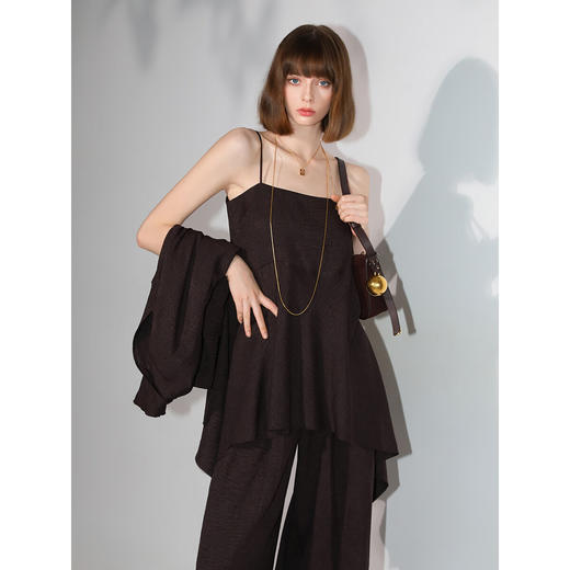 COCOBELLA轻商务静奢风三件套西装阔腿裤吊带套装FT3006-2 商品图1