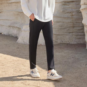 半身缘男裤 秋季亲肤精梳棉绣花大气弹力休闲裤243201U10303427