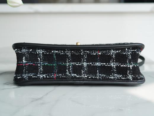 香奶奶 k 高级手工坊 黑毛呢双肩包 商品图6