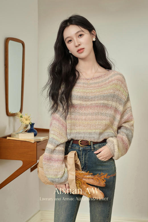 鹿向南「浪漫秋日」慵懒风针织衫 商品图5