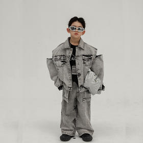 【男童洋气休闲牛仔外套】2024春款儿童上衣男孩中童牛仔服