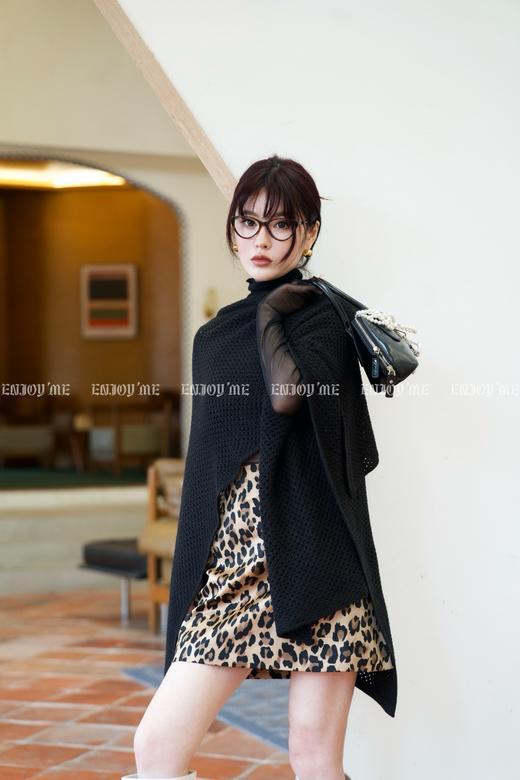 【门店同款】ENJOY秋季时光回廊洋气豹纹短半裙 159396932 商品图4