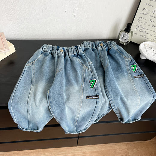 【高品质裤子大合集49元/件起】不值可退！送运费险！100-170码中大童格子拼接休闲裤牛仔裤工装裤！聚 商品图3